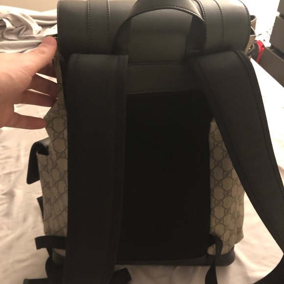 Monogram GG Black/Brown bookbag - Picture 4 of 8